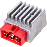 Regler / Gleichrichter mit Blinkgeber, Stecker rot für Derbi Senda, GPR, Aprilia RX, SX 50, Gilera RCR IP49538