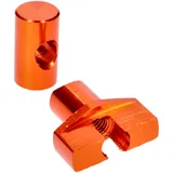 brake cable adjuster set M6 aluminum orange - universal IP52594