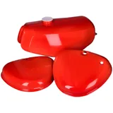 Kraftstofftank Benzintank und Seitendeckel Set ibizarot für Simson S50, S51, S70 KIT.C.40551-2002