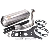 Schalldämpfer Auspuff Turbo Kit GMax Edelstahl für Peugeot Django 125, 150 AC 4T 14-20 M4T166-NE