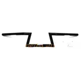 Z-Lenker Fehling 1 Stück Breite 850mm Durchmesser 25,4mm unten 300mm Höhe 145mm Kröpfung 120mm Farbe Schwarz für Harley Davidson