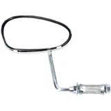 Mirror bumm Chrome Left Reducing glass Straight bar for Hercules, Miele, DKW, NSU, Zündapp, Kreidler, Puch MG00000724