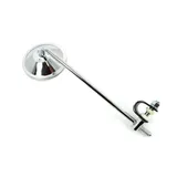 Spiegel Chrom Rund 100mm Stange 260mm Schelle 22mm für Zündapp, Kreidler, Hercules, Miele, DKW, NSU, Horex, Puch, Gritzner MG000