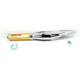 Auspuff Racing 32mm 670mm Chrom für Zündapp CS, KS, GTS, ZR, ZD, ZL, C, Kreidler Florett, LF, LH, RMC, Flory, Hercules Prima, MK