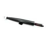 Exhaust black chrome 560mm 60mm 28mm for Hercules Prima, Sachs moped, mokick, moped MG00001169
