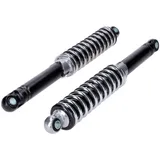 Federbein Satz 340mm Schwarz Verchromt 10mm 8mm für Puch Maxi S, Zündapp, Kreidler, Hercules, Mofa, Mokick, Moped MG00002504