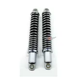 Suspension struts Sport 310mm silver 8mm bushes for Zündapp GTS, C 50 Sport, KS 50, Hercules, Kreidler, Puch moped, moped MG0000