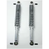 Shock absorber chrome 320mm 5-way adjustable 10mm bushes plastic adapter 8mm for Kreidler, Zündapp, Hercules, Puch MG00002566