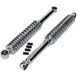 Shock absorber set chrome 360mm 5-way adjustable 10mm bushes for Kreidler, Zündapp, Hercules, Puch MG00002568