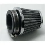 Air filter 48mm black silver for Zündapp, Kreidler, Hercules, Puch, Simson moped, moped, mokick, KKR, scooter MG00006120