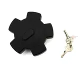 Tankdeckel abschließbar 40mm Schwarz mit 2 Schlüsseln für Zündapp GTS 50, KS 80, K CS, CX, Hai, C 50 Sport, Sport Combinette, Mo