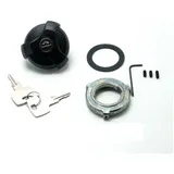 Tank cap conversion set lockable black with 2 keys and holder for Piaggio, Vespa, Ciao, Bravo, Si MG00007186