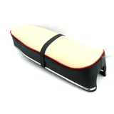 Sitzbank Kunstleder 600x230x100mm Schwarz/Weiß für Kreidler, Florett Eiertank MG00007242