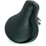 Sattel mit Sattelstütze Rechteckaufnahme 54x33mm Schwarz für Piaggio Vespa Ciao, Citta, Gilera Mofa, Solo 710, 711, 712, 713, 71