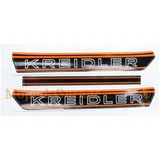 Tank sticker Kreidler 3 parts black/orange for Florett RS RMC MG00008324
