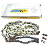 Kette IGM Stahl 112 Glieder 1/2 x 1/8 für Piaggio Ciao, Citta, Si, Puch Maxi, Zündapp Automatik Mofa, Hercules, KTM, DKW, Kreidl