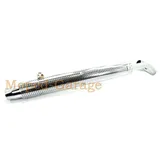 Auspuff Chrom 70mm 900mm mit Hitzeschild für Zündapp KS 50 Cross MG00011185