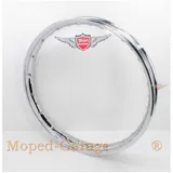 Chrome rim 1.60 x 17 inch 36 hole 6mm nipple opening for moped, moped, mokick, motorcycle MG00021286 Chrome rim 1.60 x 17 inch 36 hole 6mm nipple opening for moped, moped, mokick, motorcycle MG00021286
