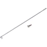 Spoke galvanized 184mm d=2,6mm M3 with spoke nipple for moped MG00021605
