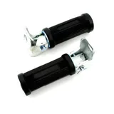 Fußrasten klappbar 12mm Schwarz für Zündapp GTS, KS, CS, CX, ZD, C 50 Sport, Kreidler Florett, Flory, Hercules Prima, M, MK, KX,