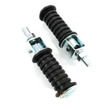 Fußrasten Schwarz M12 x 25mm 100mm 28mm für Zündapp, Kreidler, Hercules, Puch MG00022147