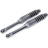 Shock absorber set IMCA 350mm chrome for Zündapp CS, CX, Hai 25 50, Kreidler MG00025150