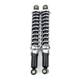 Federbein Satz 340mm Schwarz Verstellbar 10mm 8mm für Puch Maxi S, Zündapp, Kreidler, Hercules, Mofa, Mokick, Moped MG00025347