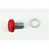 Ölstand Schraube Rot mit Dichtscheibe Aluminium für Zündapp, Bergsteiger Typ 434, Super Combinette, Sport R 50, C GTS, CS, KS, C