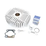 Zylinderkit Meteor Aluminium 50ccm 40mm Bohrung 32mm Krümmeranschluss 55mm Stehbolzenabstand für Kreidler Florett RS, Mustang MG