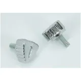 Screw set 2-piece 13mm chrome for Puch Maxi, moped, moped, mokick MG00073189