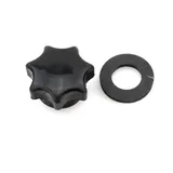 Sterngriffmutter Schwarz mit Gummischeibe für Simson, KR51/1, KR51/2, SR4-2, SR4-3, SR4-4, SR50, SR80 MG00076134