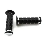 Rubber grip set black chrome 25/22mm 120mm for Simson S50, S51, S70, SR50, SR80, Zündapp, Kreidler, Hercules, Puch MG00077170