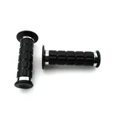 Griffgummi Satz Schwarz Chromringe 25/22mm 120mm für Simson S50, S51, S70, SR50, SR80, Zündapp, Kreidler, Hercules, Puch MG00077
