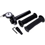Throttle grip set short stroke with rubber grips aluminum black MG00077285