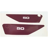 Sticker set side cover 50 purple for Yamaha FS1 1J5, RD 50 MG00083264