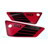 Seitendeckel Aufkleber Maße ca 100mm hoch 270mm lang für Yamaha FS 1 Mokick, RD 50 MG00083265