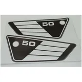 Side cover sticker 100mm 270mm for Yamaha FS 1 Mokick, RD 50 MG00083268