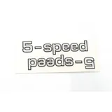 Aufkleber Satz 5-Speed Seitendeckel Verkleidung für Zündapp GTS 50 5 Gang MG00083366