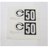 Sticker set side cover fairing for Zündapp C 50 Sport moped MG00083375