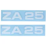Sticker set MOGA 2 parts Wide 95mm High 17mm for ZA 25 moped MG00083437