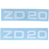 Aufkleber Satz MOGA 2 teilig Breit 95mm Hoch 17mm für Zündapp ZD 20 Mofa MG00083441