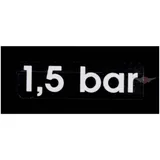 Aufkleber 1,5 bar Schwarz Weiß für Hercules, K 125 BW V1, V2 MG00083458