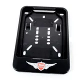 Black plastic license plate holder for moped, moped, mokick MG00087109