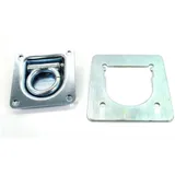 Zurrmulde Verzinkt 105x105mm Mit Gegenplatte 140x135mm für Mofa, Moped, Mokick, Motorrad MG00088441