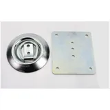Zurrmulde Verzinkt 95mm Mit Gegenplatte 105 x 90mm für Mofa, Moped, Mokick, Motorrad MG00088443