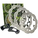 Bremsscheibenkit NG Wavy Oversize für Yamaha T-Max 500 (-2011) vorn + hinten NGKITTMAX