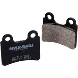 Bremsklötze Bremsbeläge Naraku organisch für Italjet Jet-Set, Peugeot Elystar, Yamaha DT NK430.45