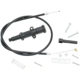 Kaltstartventil Chokezug Polini mit Knopf schwarz 65cm - universal P.33597