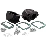 Intake Manifold SIP Performance 6-flaps black anodised for Vespa 125 VNA-TS, 150 VBA-Super, 160 GS, 180 SS, Rally, PX80-200, PE,