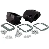 Intake Manifold SIP Performance 6-flaps black, engraved lettering for Vespa 125 VNA-TS, 150 VBA-Super, 160 GS, 180 SS, Rally, PX